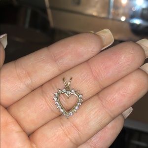 10kt charm with real diamonds